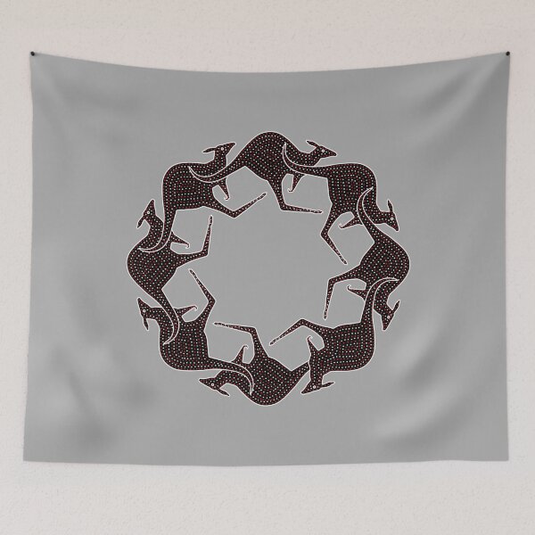 Item preview, KANGAROO DANCE. GREY BACKGROUND. designed and sold by 5hertz.