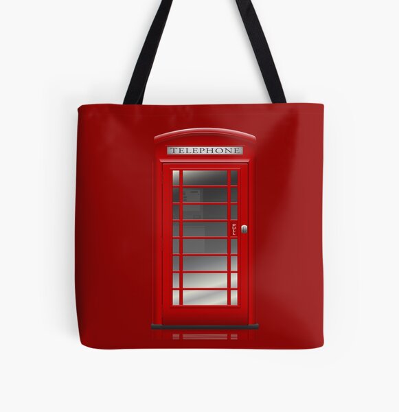 London Red Phone Booth Box  Tote Bag for Sale by CroDesign