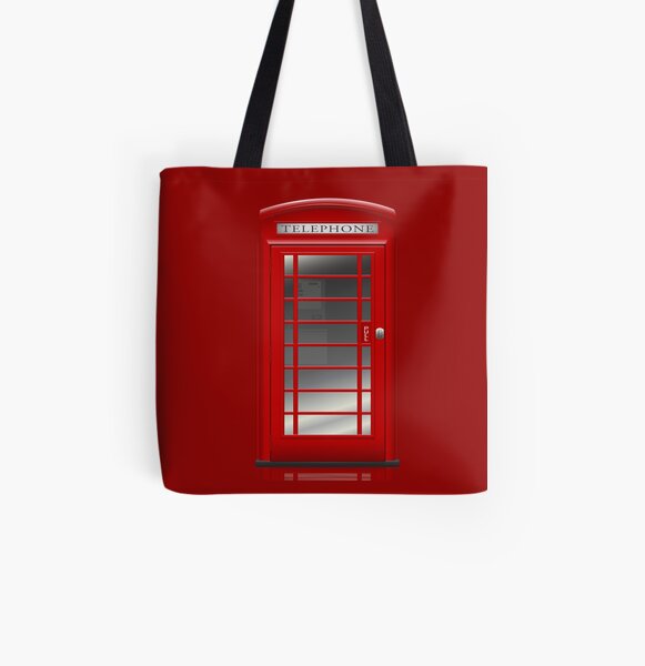 London Red Phone Booth Box  Tote Bag for Sale by CroDesign