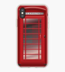 London Red Phone Booth Box iPhone Case