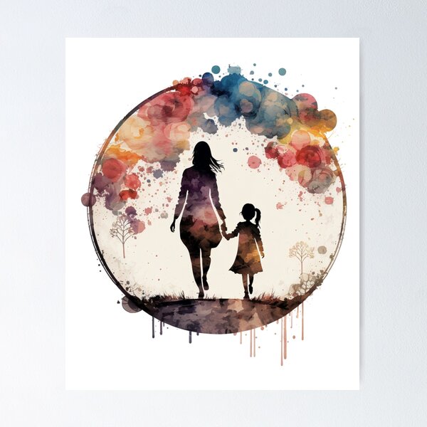 Mothers Day, Colorful maternal and child health poster, color Splash, color  Pencil, poster png | PNGWing