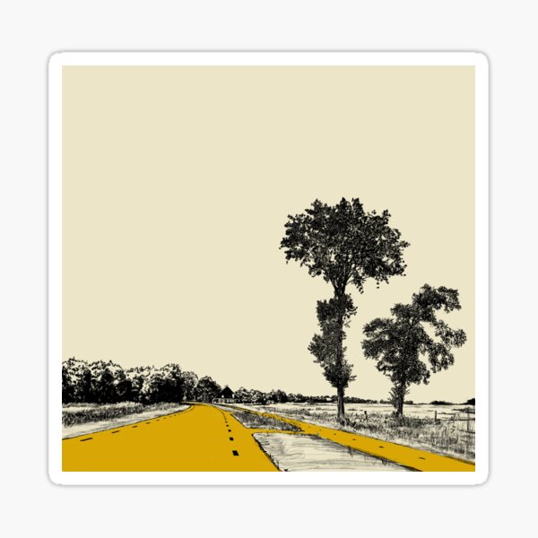 Lytshuzen 2. Dutch landscape drawing Sticker