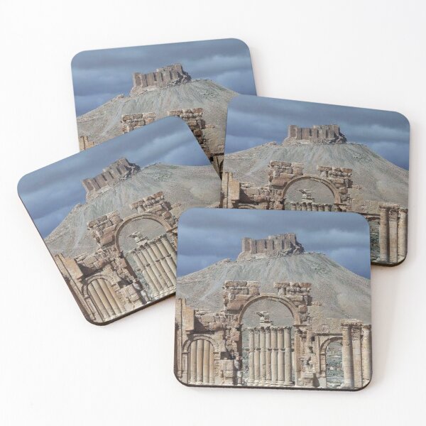 Item preview, Palmyra Castle view of the archaeological area and the archaeological arc de Triomphe  designed and sold by  Bride of the desert.