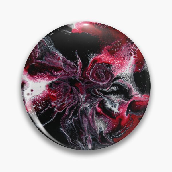 Item preview, Red, Black, and White Abstract Acrylic Pour Painting designed and sold by ArtWilloughby.