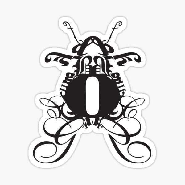 Typography Bug Sticker