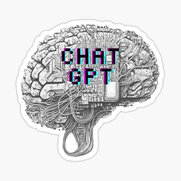 Item preview, AI BRAIN CHAT GPT 4 FUNNY CHAT GPT t-SHIRTS designed and sold by VBRIdesings.