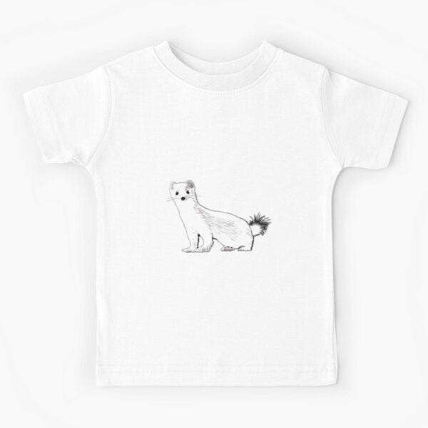 Ermine (the Weasel in Winter) Kids T-Shirt