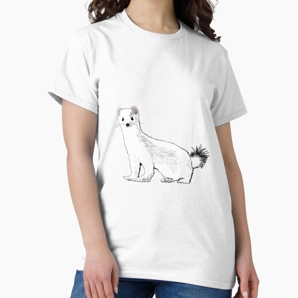 Vista previa del artículo con la obra «Armiño (la comadreja en invierno)», diseñado y vendido por QWERTYvsDVORAK.