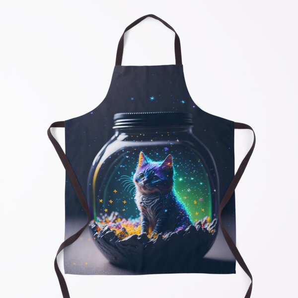 Item preview, Galaxy Kitty in Jar designed and sold by ArtsyWishesShop.