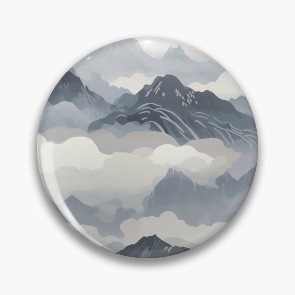 Item preview, Foggy Mountain Peaks designed and sold by BitsDelightful.