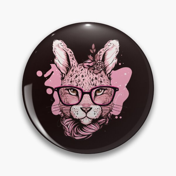 Item preview, Cute Bunny Face Pink Glasses Floral Leopard Easter Day designed and sold by Cheeeeky.