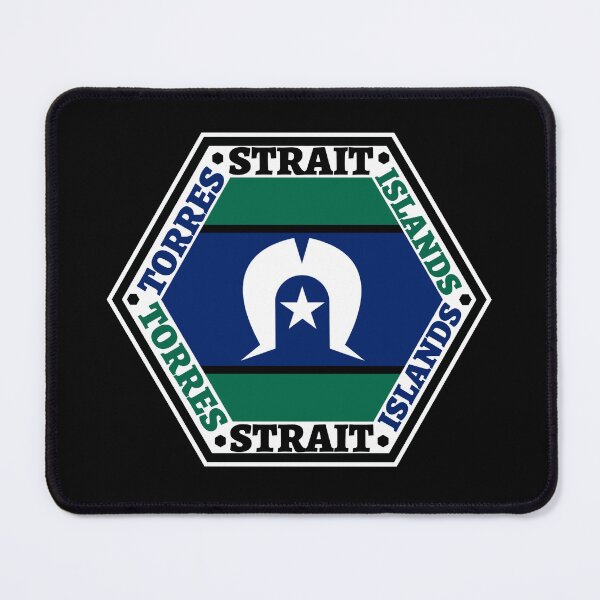 Item preview, Torres Strait Islands Flag Hexagon designed and sold by Fed Sher.