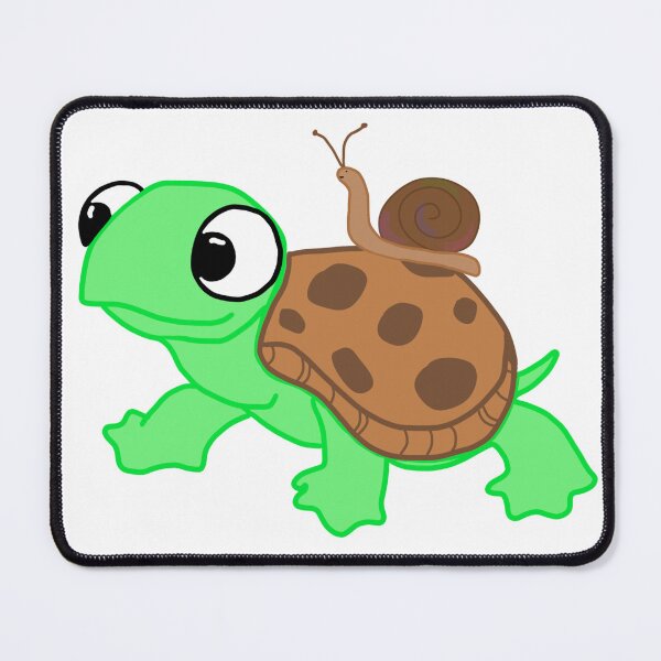 Item preview, Turtle with a snail friend on his back designed and sold by TheSmileStudio.