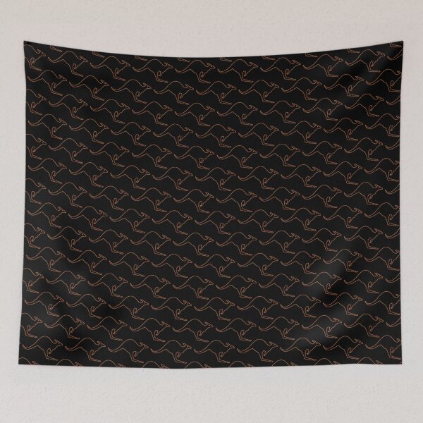Item preview, KANGAROO PATTERN. OUTLINE ORANGE. designed and sold by 5hertz.
