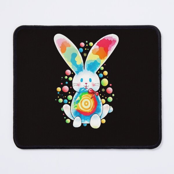 Artikelvorschau, Cute Bunny Colorful Easter Egg Funny Bunny Easter entworfen und verkauft von Cheeeeky.