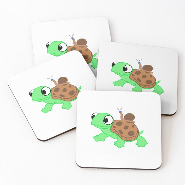 Item preview, Turtle with a snail friend on his back who has a hat designed and sold by TheSmileStudio.