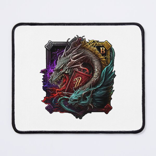 Item preview, Colorful Fantasy Design of a Silver Dragon with a Red Book designed and sold by Kalligraphika.