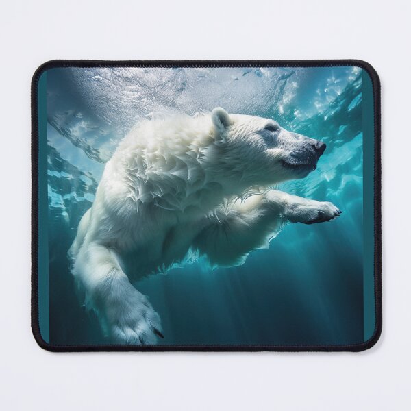 Item preview, Polar Bear swimming underwater designed and sold by ebrawne.