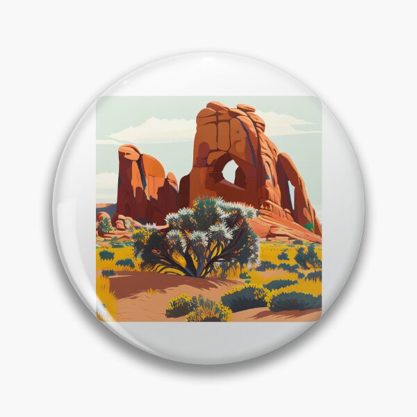 Item preview, Arches National Park Scandinavian Folk Art Style designed and sold by PikoApparel.