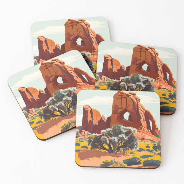 Item preview, Arches National Park Scandinavian Folk Art Style designed and sold by PikoApparel.