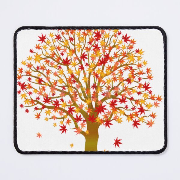 Item preview, Autumn Tree With Falling Leaves designed and sold by TheCatmeow2000.