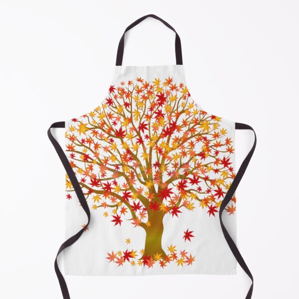 Item preview, Autumn Tree With Falling Leaves designed and sold by TheCatmeow2000.