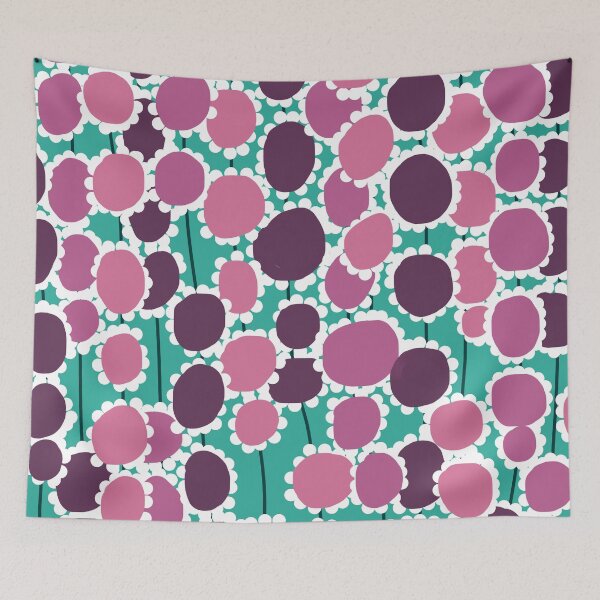 Item preview, Iconic Vines Pattern in Green and Purple designed and sold by Deutschic.