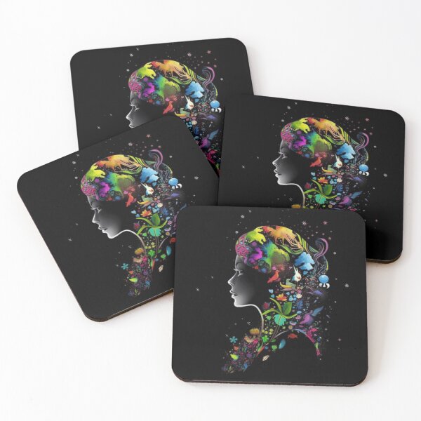 Item preview, Vibrant color profile portrait design designed and sold by ChromaChameleon.