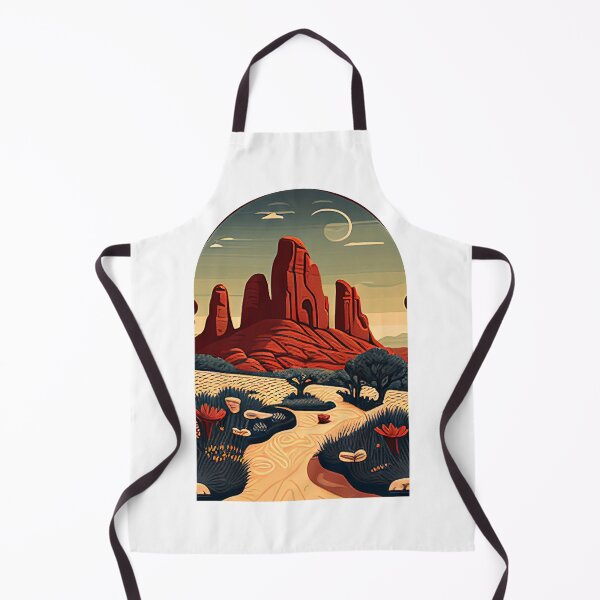Item preview, Arches National Park Scandinavian Folk Art Style Arch designed and sold by PikoApparel.