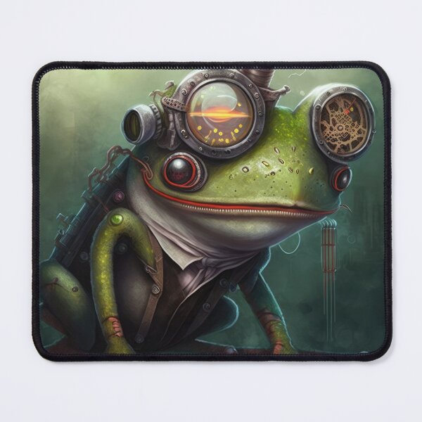 Artikelvorschau, Professor Frog Scientist - Cyberpunk, Steampunk-Experiment entworfen und verkauft von ArtificialEye.
