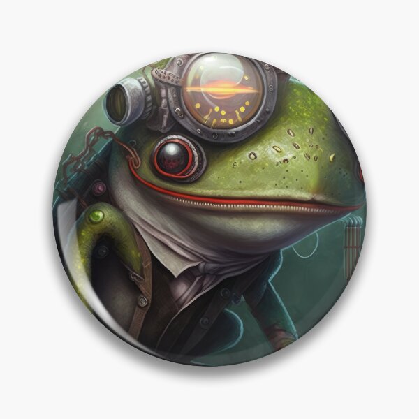 Artikelvorschau, Professor Frog Scientist - Cyberpunk, Steampunk-Experiment entworfen und verkauft von ArtificialEye.