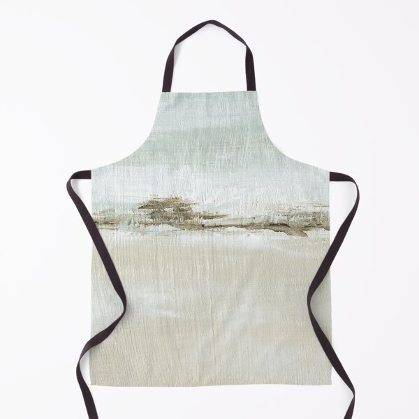 Item preview, Breathe - Modern Coastal Blue Beige Brown Abstract Beach Water Landscape designed and sold by nlsdesignllc.