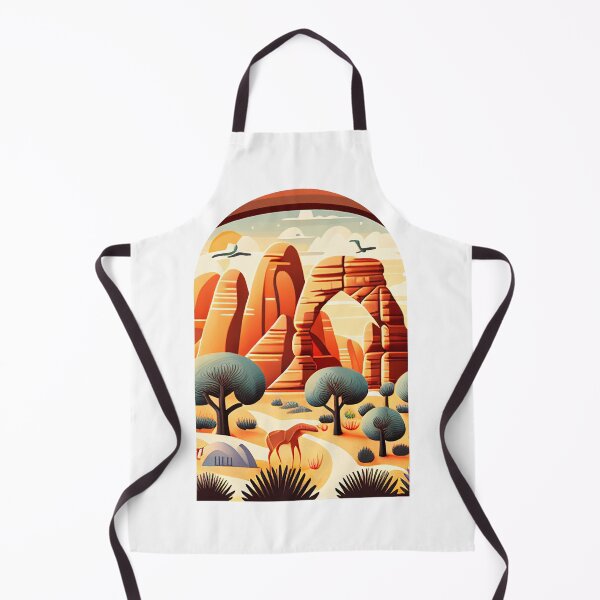 Item preview, Arches National Park Scandinavian Folk Art Style Arch designed and sold by PikoApparel.
