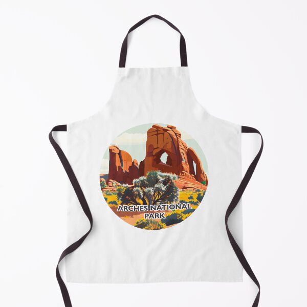 Item preview, Arches National Park Scandinavian Folk Art Style Circle designed and sold by PikoApparel.