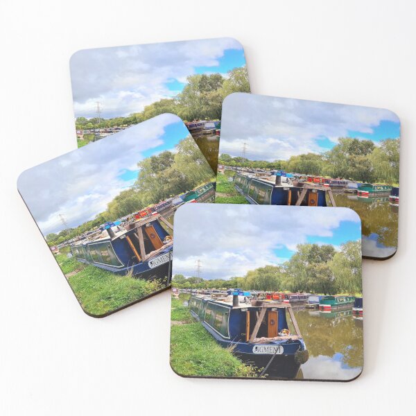 Item preview, Gorgeous narrowboats nestled on the canal designed and sold by Discovery-Gifts.