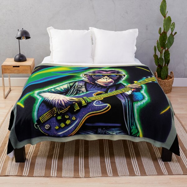 Item preview,  crazy monkey guitarist designed and sold by artegrafico92.
