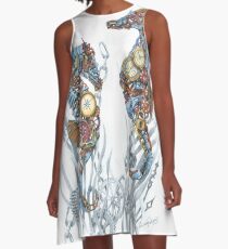 Sea Horse Treasures A-Line Dress