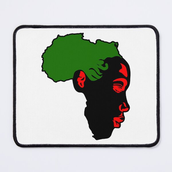 Item preview, African Woman Face; Red, Black, and Green; designed and sold by StickerApe.