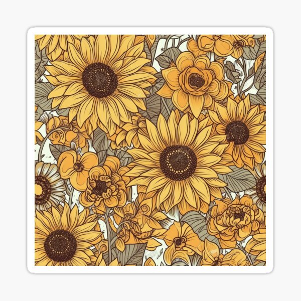 Sunflowers Sticker