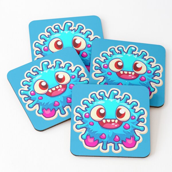 Item preview, Friendly corona virus with big eyes designed and sold by Girih.