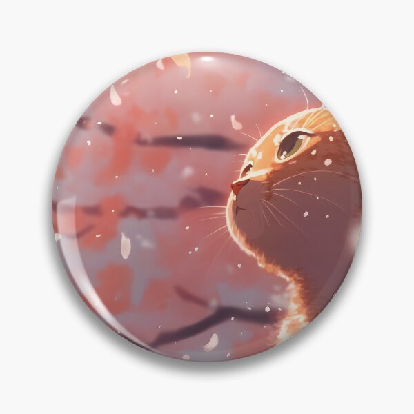 Item preview, Ginger Cat In Cherry Bloosom designed and sold by dotperinchart.