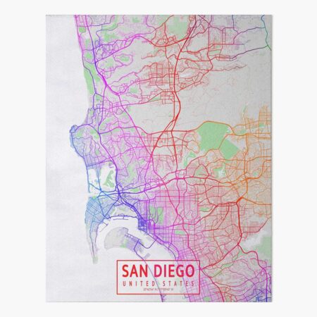 deificusArt San Diego California Black City Street Map Art Hoodie