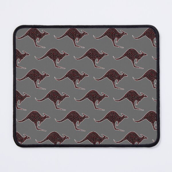 Item preview, KANGAROO PATTERN. ABORIGINAL DOT STYLE. ON GREY. designed and sold by 5hertz.