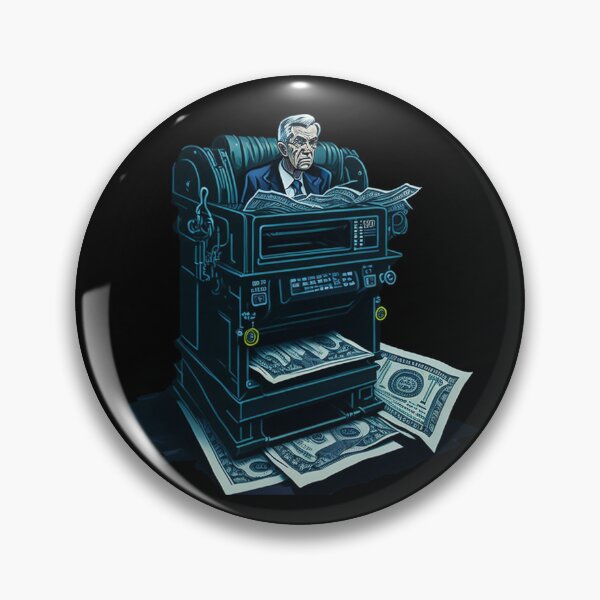 Item preview, printing money machine jerome powell designed and sold by kombos.