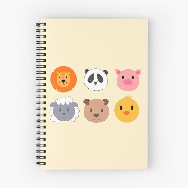 Item preview, Cute Animal Heads designed and sold by peachesandfizz.