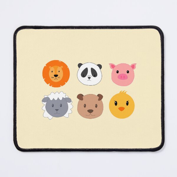 Item preview, Cute Animal Heads designed and sold by peachesandfizz.