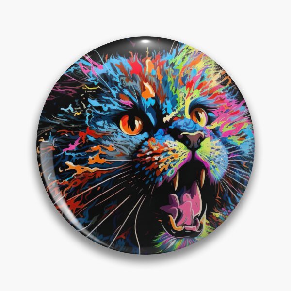 Item preview, Trippy Attack Kitty designed and sold by Matt's Artificial Nature.