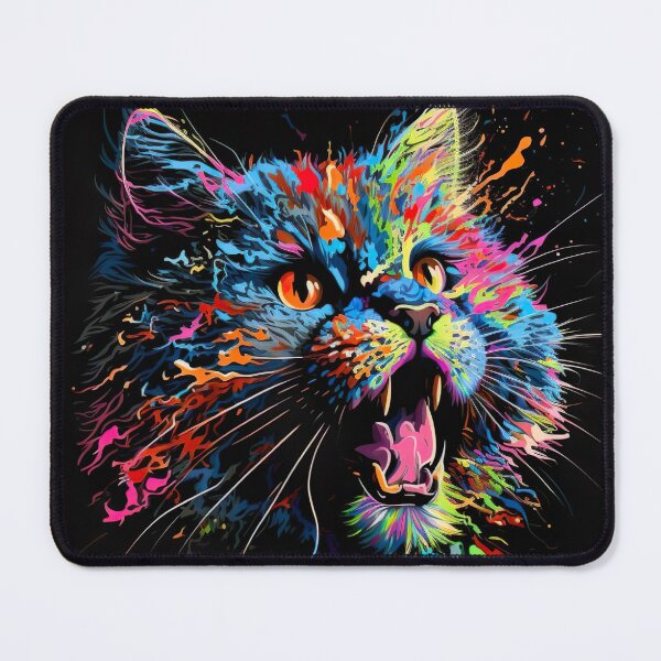 Item preview, Trippy Attack Kitty designed and sold by Matt's Artificial Nature.