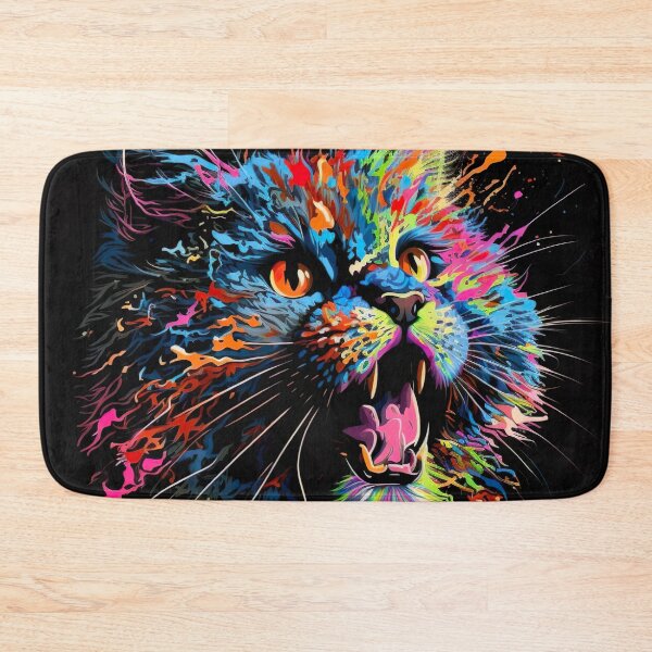 Item preview, Trippy Attack Kitty designed and sold by Matt's Artificial Nature.