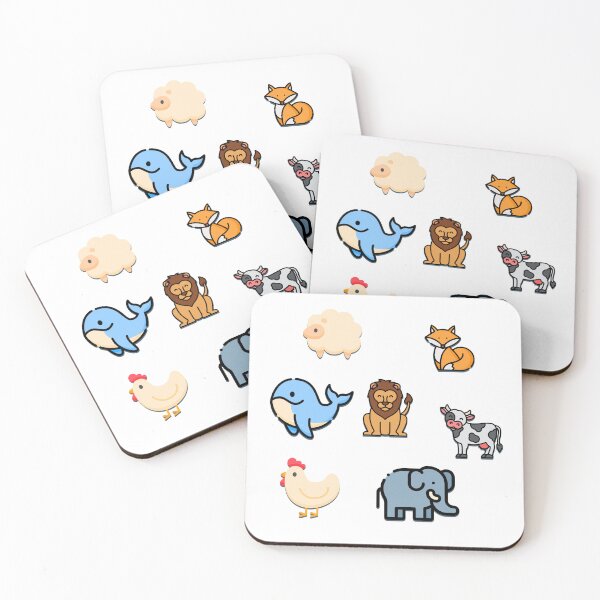 Item preview, Cute elegant Animals sticker pack designed and sold by AnsykD.